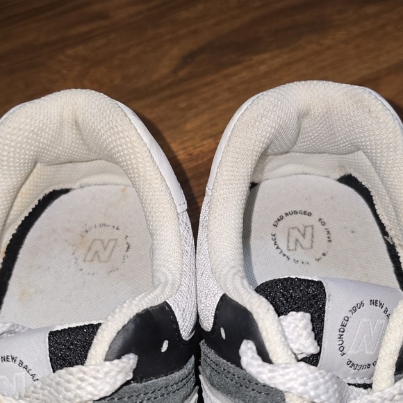 New Balance 574 Big Kid Blacktop White - Picture 7 of 10